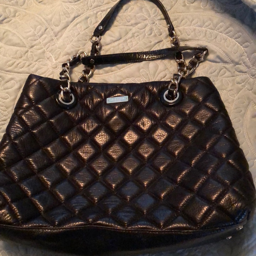 Kate Spade quilted black leather bag